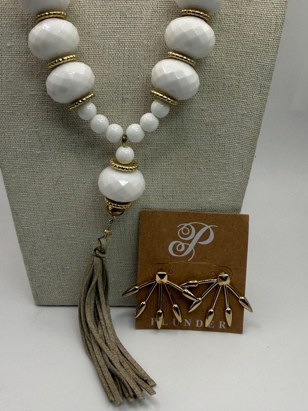 Plunder Mary Jane Necklace and Coordinating Plunder Earrings